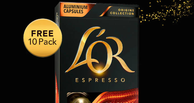 FREE 10 Capsule Sample Pack of L'or Espresso