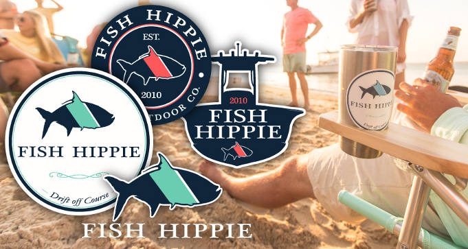 FREE Fish Hippie Stickers