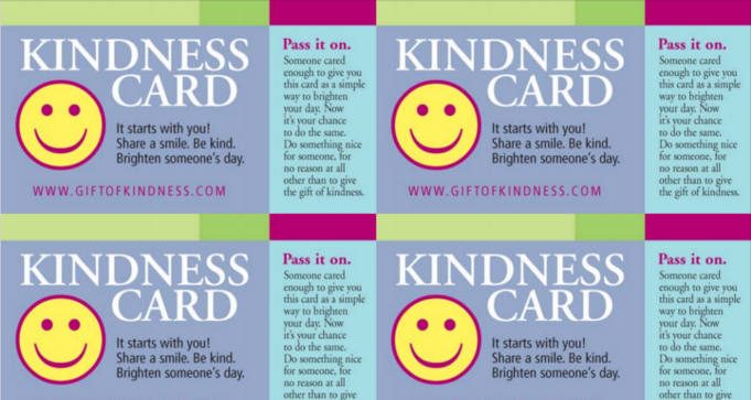 FREE Kindness and Thank You Cards
