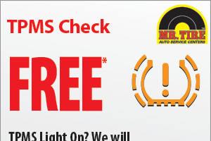 FREE TPMS Light Check at Mr. Tire
