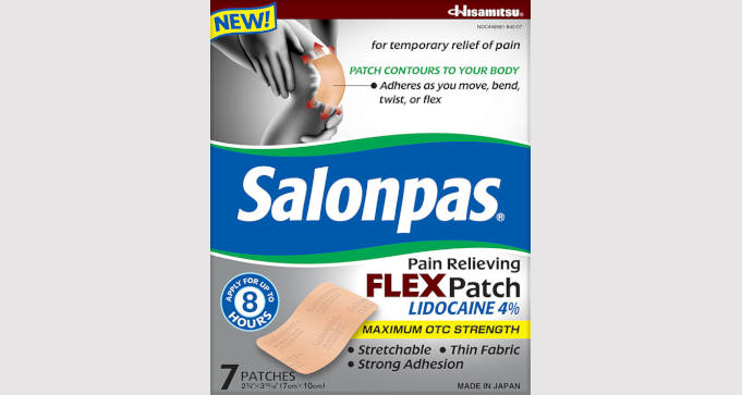 FREE Sample of Salonpas Lidocaine FLEX Patch